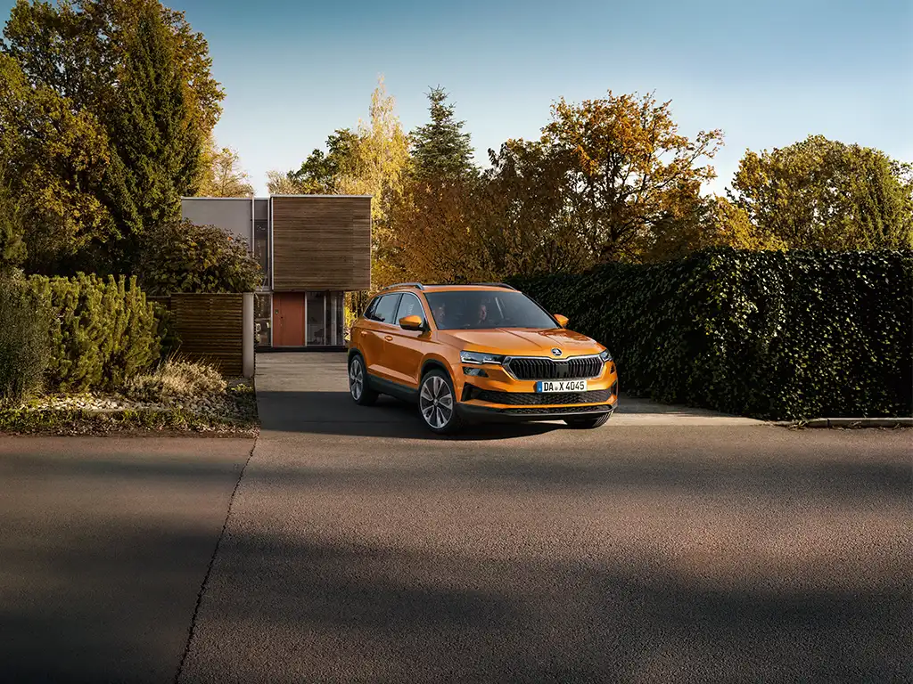 Skoda Karoq SUV orange